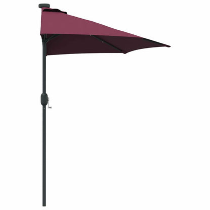 Garden Parasol Bordeaux red 294 x 150 x 223 cm Fabric