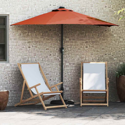 Garden Parasol Terracotta 294 x 150 x 223 cm Fabric