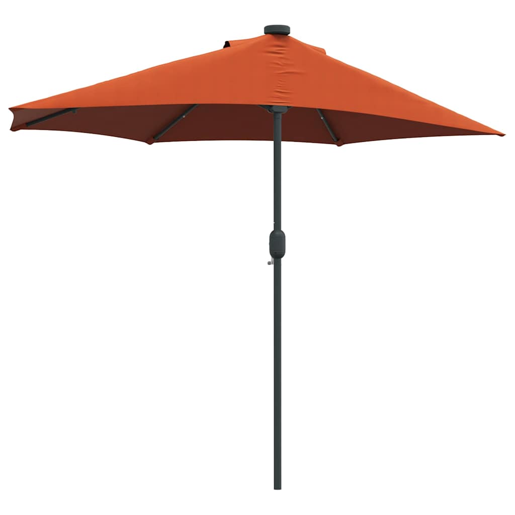 Garden Parasol Terracotta 294 x 150 x 223 cm Fabric