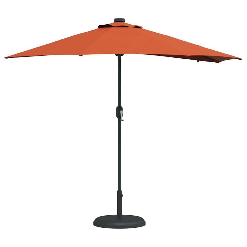 Garden Parasol Terracotta 294 x 150 x 223 cm Fabric