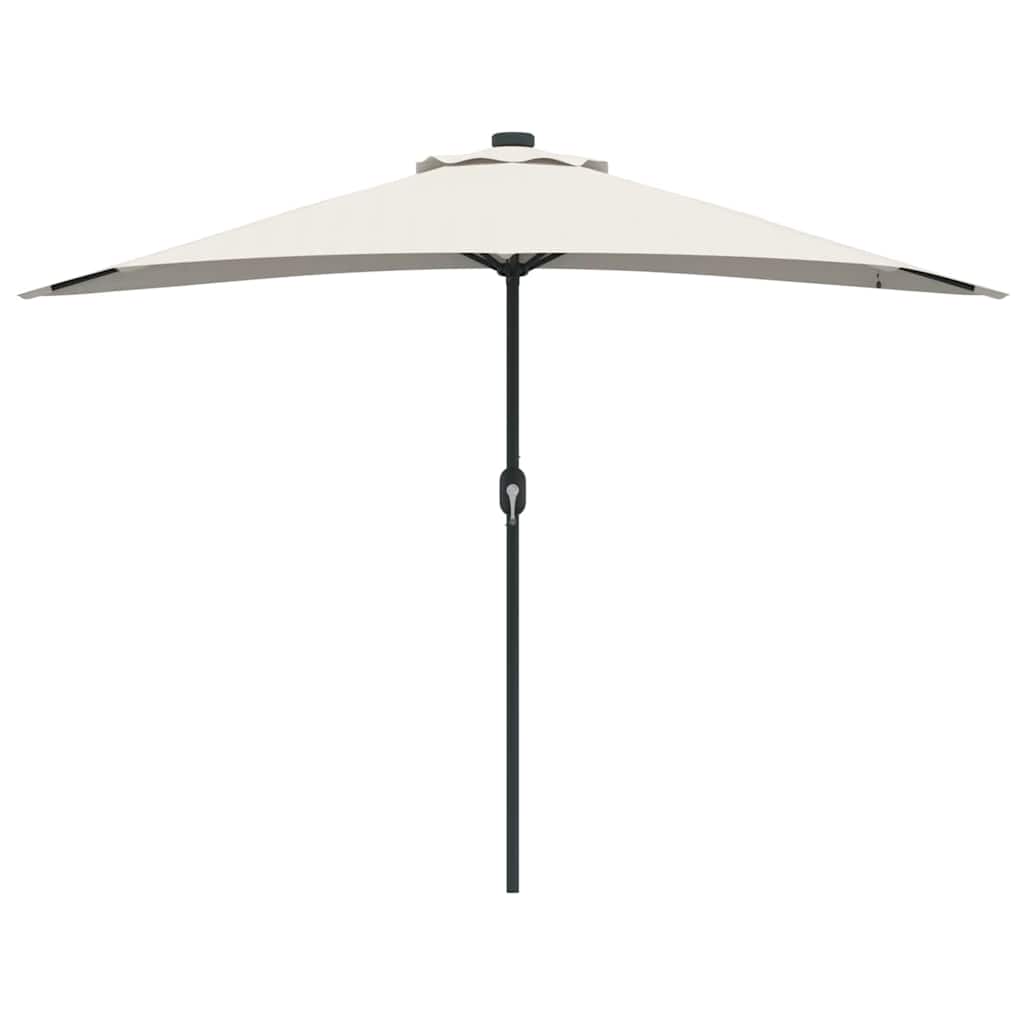 Garden Parasol Half Sand 294 x 150 x 224 cm Fabric