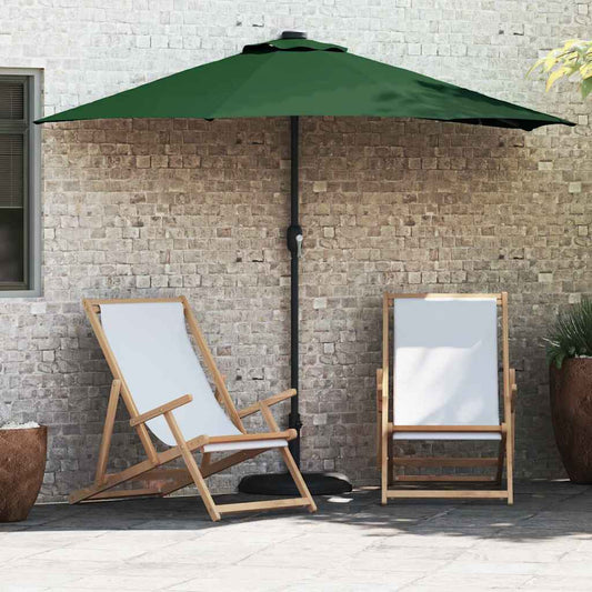 Garden Parasol Half Green 294 x 150 x 224 cm Fabric