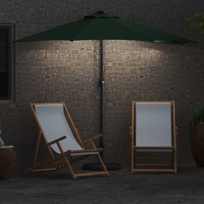 Garden Parasol Half Green 294 x 150 x 224 cm Fabric