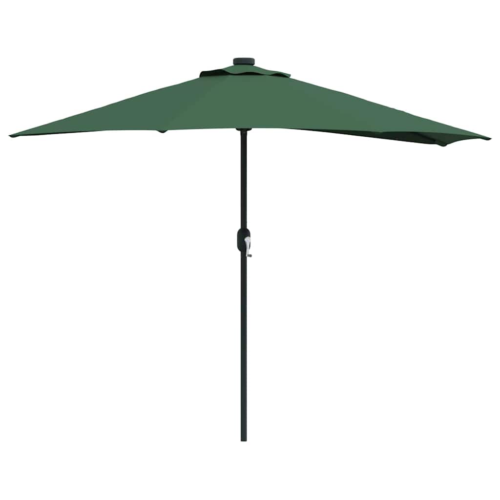 Garden Parasol Half Green 294 x 150 x 224 cm Fabric