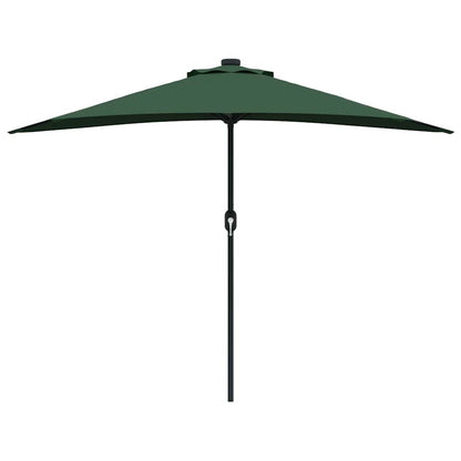 Garden Parasol Half Green 294 x 150 x 224 cm Fabric