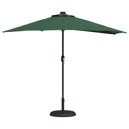 Garden Parasol Half Green 294 x 150 x 224 cm Fabric