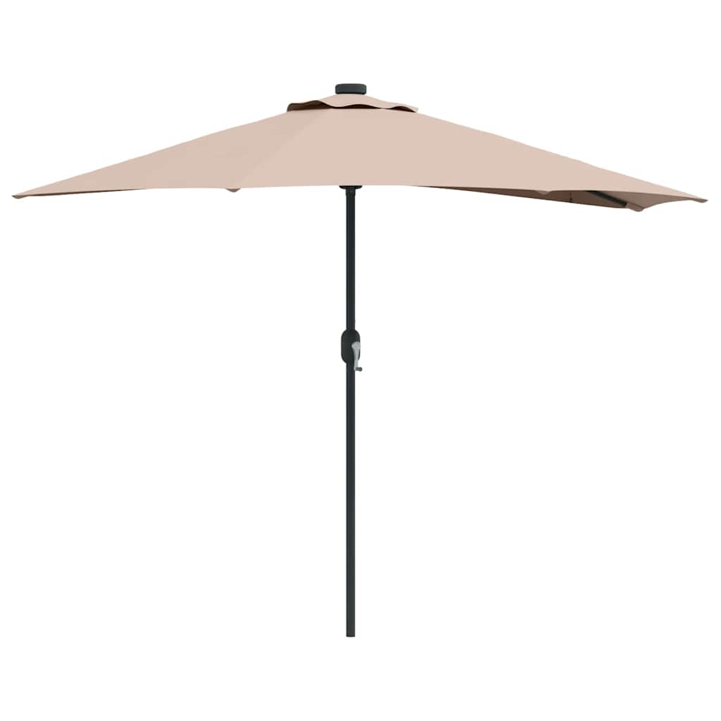 Garden Parasol Taupe 294 x 150 x 224 cm Fabric