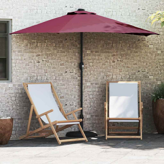 Garden Parasol Bordeaux red 294 x 150 x 224 cm Fabric