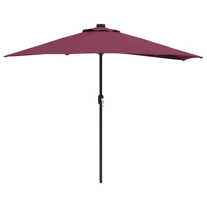 Garden Parasol Bordeaux red 294 x 150 x 224 cm Fabric