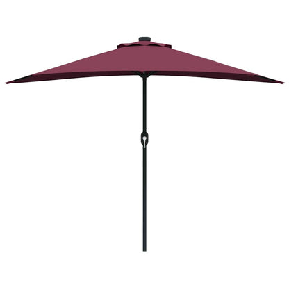 Garden Parasol Bordeaux red 294 x 150 x 224 cm Fabric