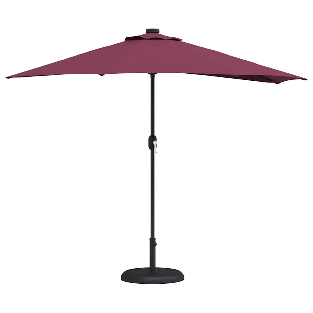 Garden Parasol Bordeaux red 294 x 150 x 224 cm Fabric