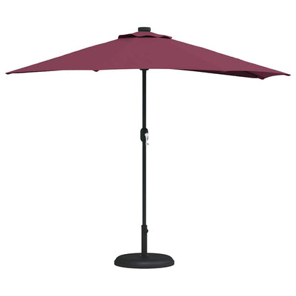 Garden Parasol Bordeaux red 294 x 150 x 224 cm Fabric