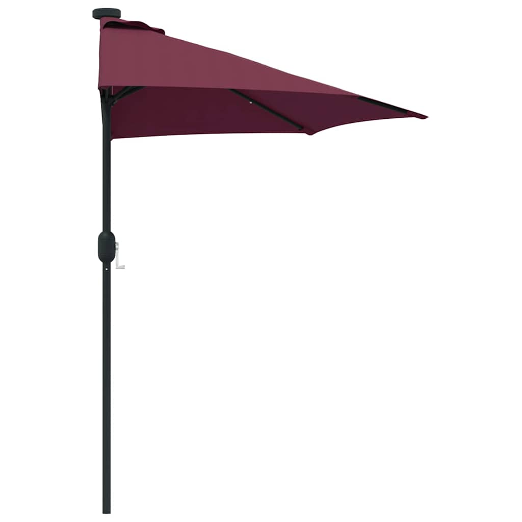 Garden Parasol Bordeaux red 294 x 150 x 224 cm Fabric