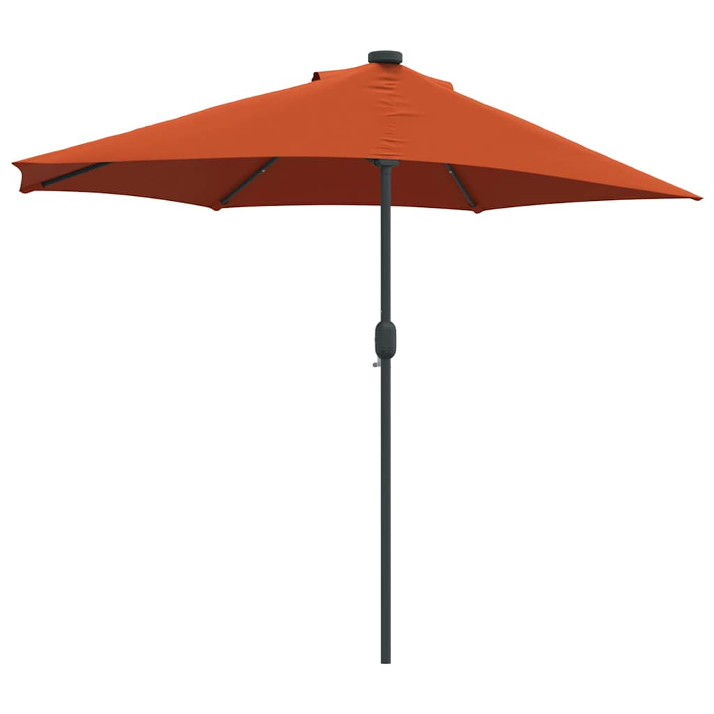 Garden Parasol Terracotta 294 x 150 x 224 cm Fabric