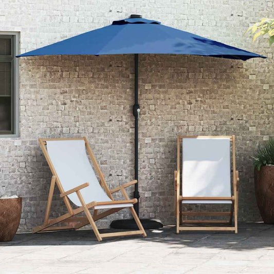 Garden Parasol Azurblau 294 x 150 x 224 cm Fabric