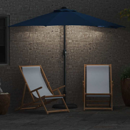 Garden Parasol Azurblau 294 x 150 x 224 cm Fabric