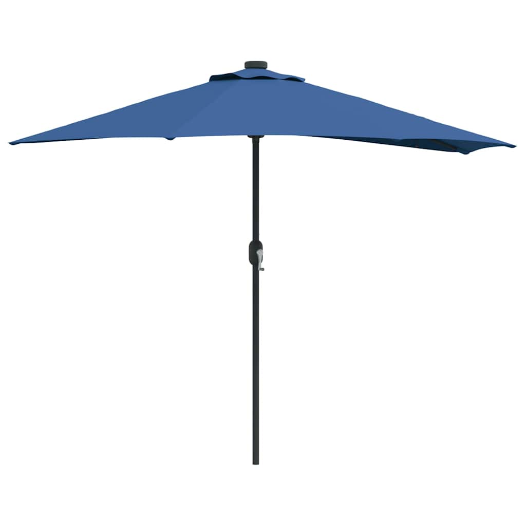 Garden Parasol Azurblau 294 x 150 x 224 cm Fabric