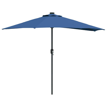Garden Parasol Azurblau 294 x 150 x 224 cm Fabric