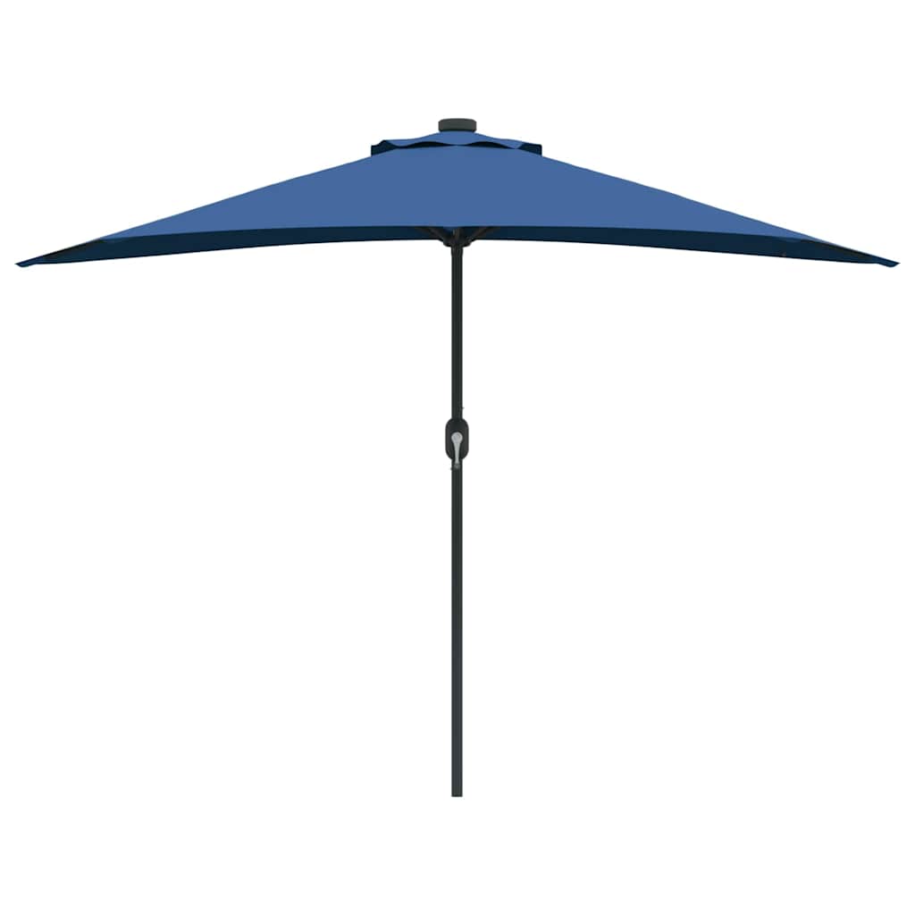 Garden Parasol Azurblau 294 x 150 x 224 cm Fabric