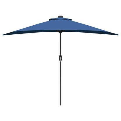 Garden Parasol Azurblau 294 x 150 x 224 cm Fabric