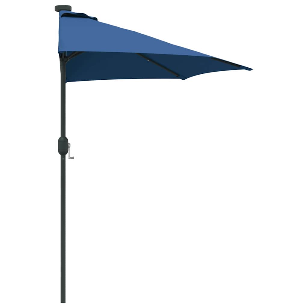 Garden Parasol Azurblau 294 x 150 x 224 cm Fabric