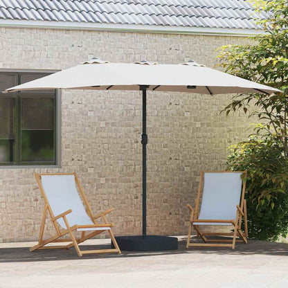 Garden Parasol Sand 385 x 209 x 244 cm Fabric