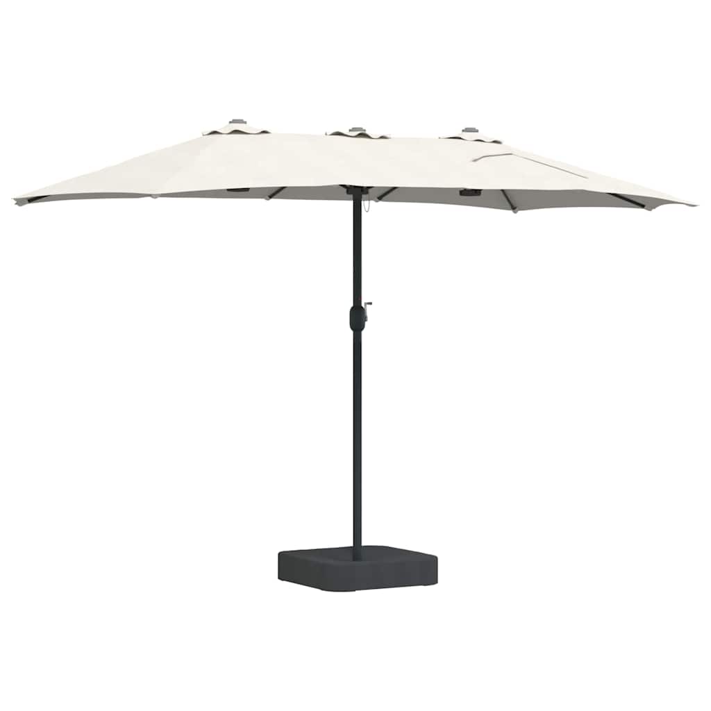 Garden Parasol Sand 385 x 209 x 244 cm Fabric