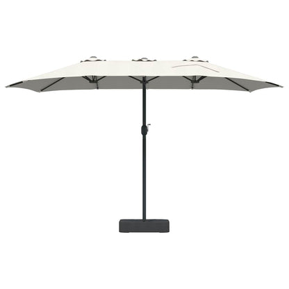 Garden Parasol Sand 385 x 209 x 244 cm Fabric