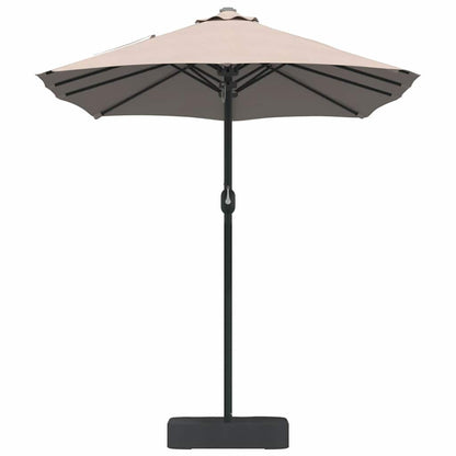 Garden Parasol Taupe 385 x 209 x 244 cm Fabric
