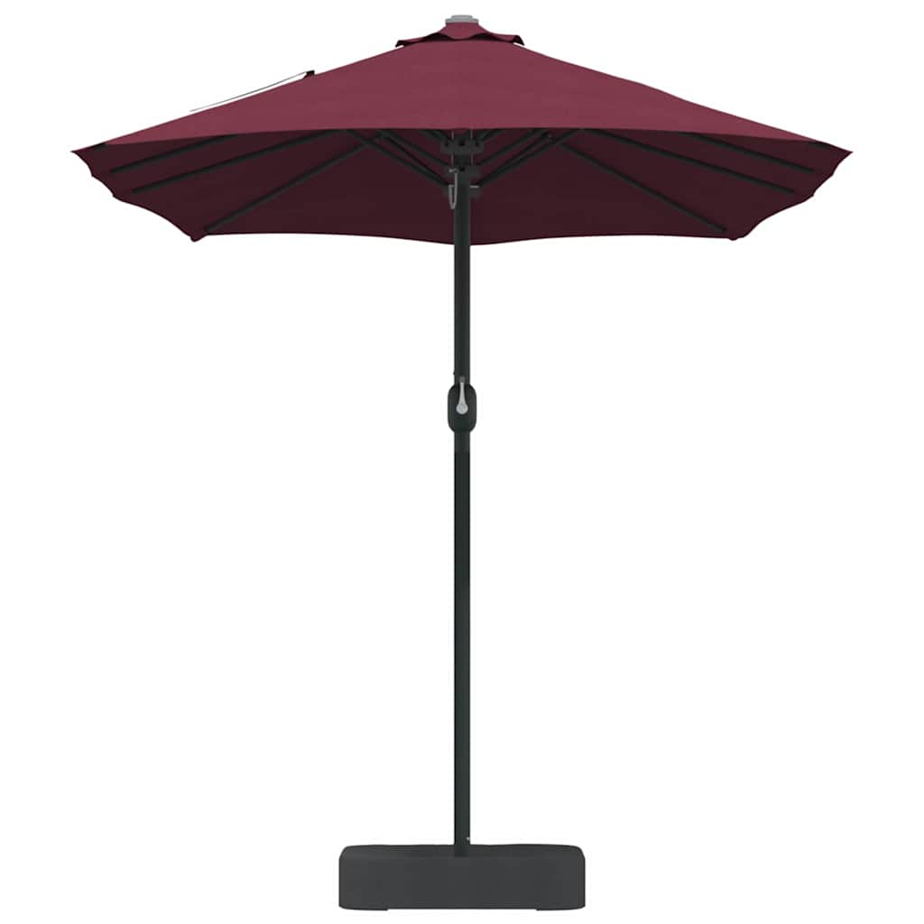 Garden Parasol Bordeaux red 385 x 209 x 244 cm Fabric