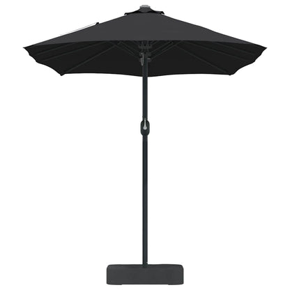 Garden Parasol Black 385 x 209 x 244 cm Fabric