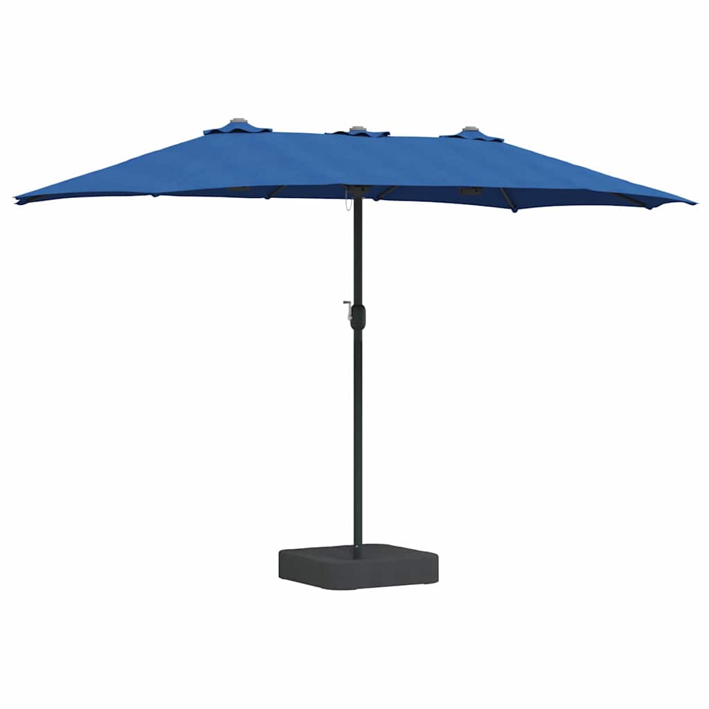 Garden Parasol Blue 385 x 209 x 244 cm Fabric