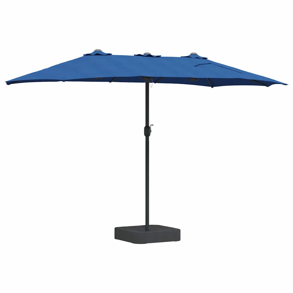 Garden Parasol Blue 385 x 209 x 244 cm Fabric