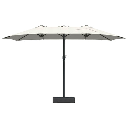 Garden Parasol Sand 385 x 209 x 244 cm Fabric