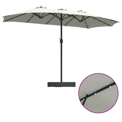 Garden Parasol Sand 385 x 209 x 244 cm Fabric