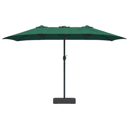 Garden Parasol Green 385 x 209 x 244 cm Fabric