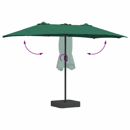 Garden Parasol Green 385 x 209 x 244 cm Fabric