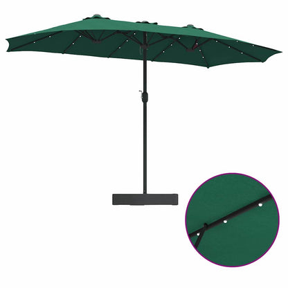 Garden Parasol Green 385 x 209 x 244 cm Fabric