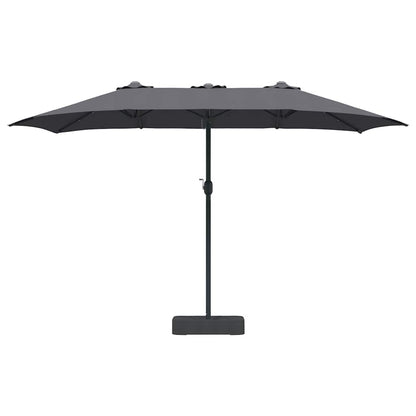 Garden Parasol Anthracite 385 x 209 x 244 cm Fabric
