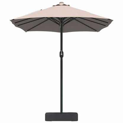 Garden Parasol Taupe 385 x 209 x 244 cm Fabric