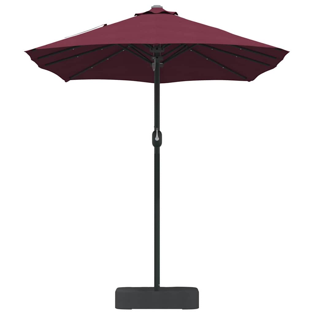 Garden Parasol Bordeaux red 385 x 209 x 244 cm Fabric