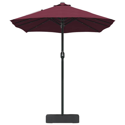 Garden Parasol Bordeaux red 385 x 209 x 244 cm Fabric