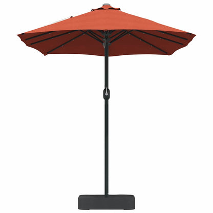Garden Parasol Terracotta 385 x 209 x 244 cm Fabric