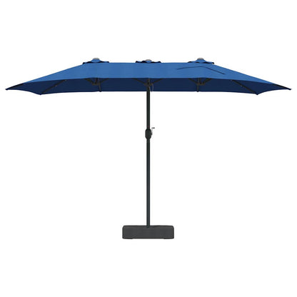 Garden Parasol Blue 385 x 209 x 244 cm Fabric
