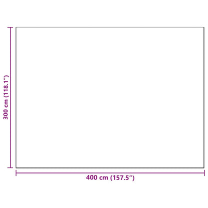 Outdoor Rug ARAKIL Baby blue 300 x 400 cm PP