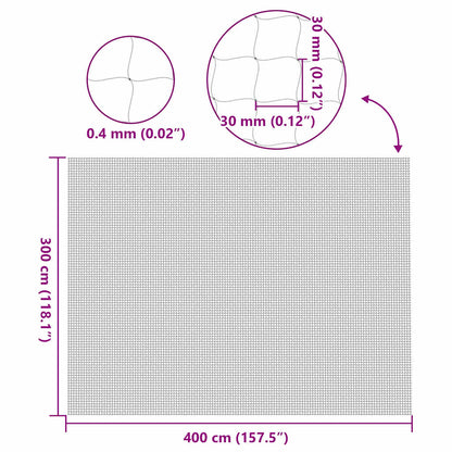 Cat Net Transparent 4x3 m Nylon
