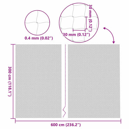 Cat Net Transparent 6x3 m Nylon