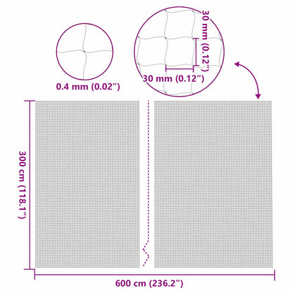 Cat Net Transparent 6x3 m Nylon