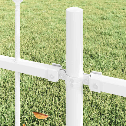 Garden Fence White 3.4 x 0.6 m Powder-coated steel