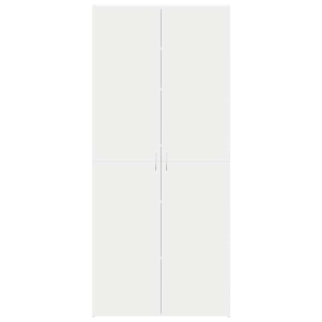 Shoe Cabinet with Door White 80 x 35.5 x 180 cm Engineered wood